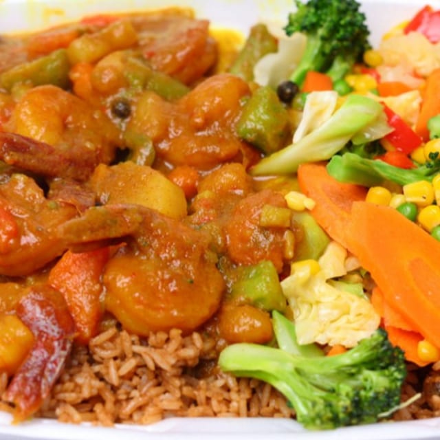 Curried Shrimp.