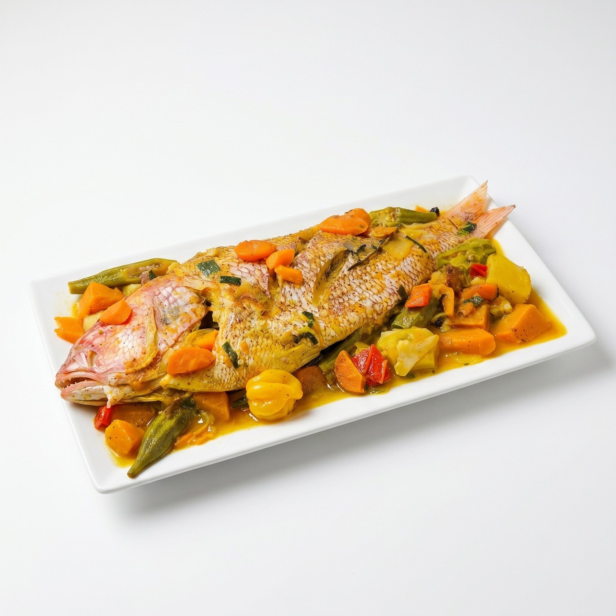 Steamed Fish.