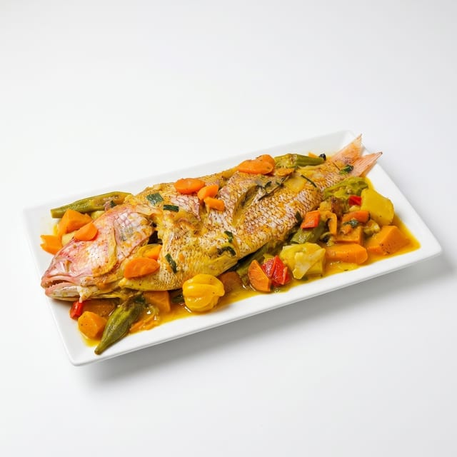 Steamed Fish.