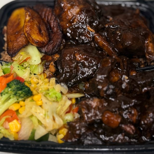 Brown Stew Chicken.
